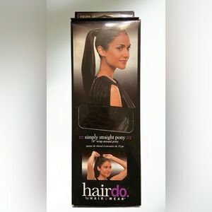 Hairdo Simply Straight Wrap Around Pony 18 Inch R4 Midnight Brown Dark Brown